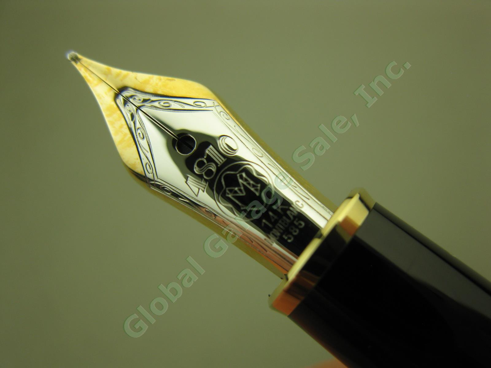 Montblanc Meisterstuck 144 Fountain Pen W/ 4810 14k 585 Gold Nib West Germany ++ 5
