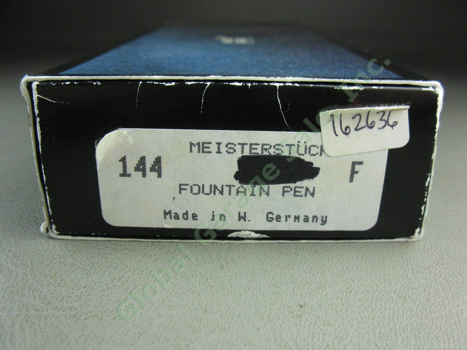 Montblanc Meisterstuck 144 Fountain Pen W/ 4810 14k 585 Gold Nib West Germany ++ 17