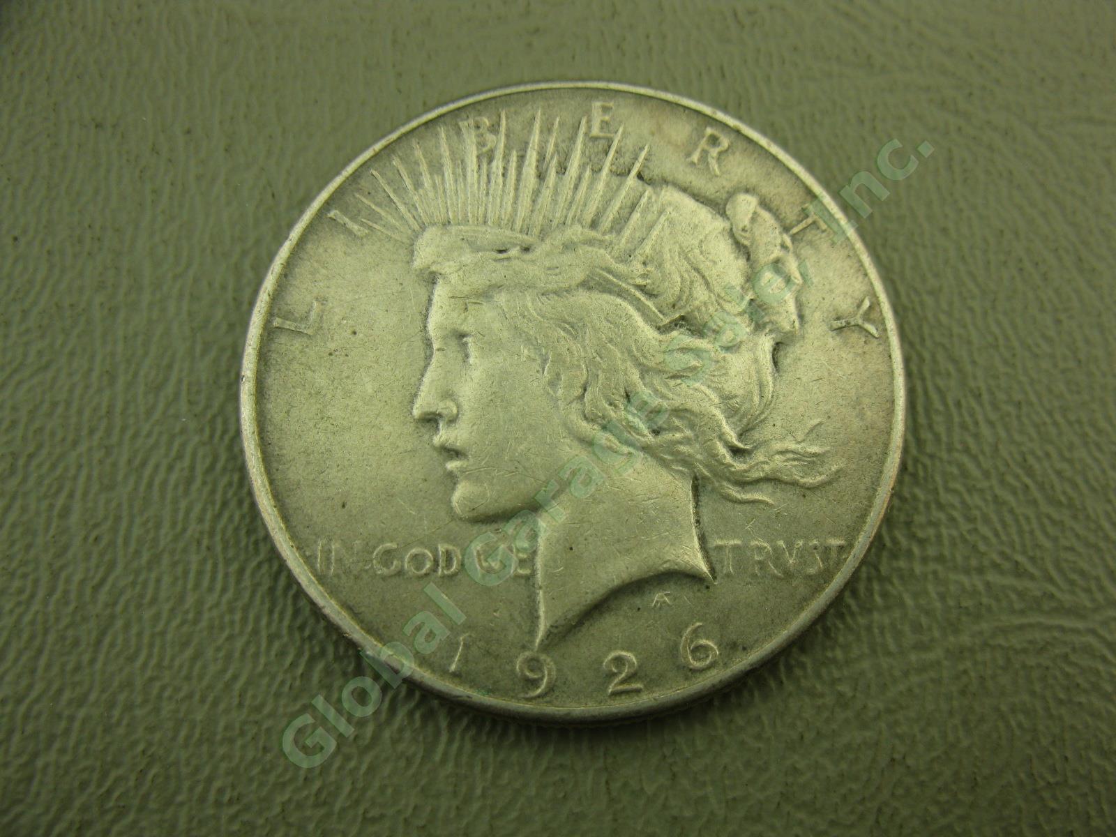 5 US Morgan + Peace Silver Dollar Coins Lot 1900-O 1921 1922 1926-S No Reserve! 7