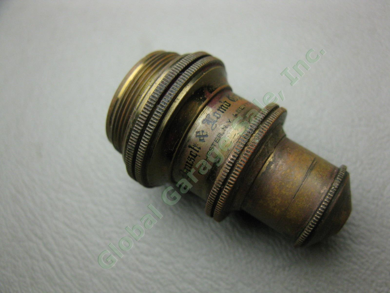 Vtg Antique 1896 Brass Bausch & Lomb Microscope 22434 Series I 1/6 .82 Objective 7