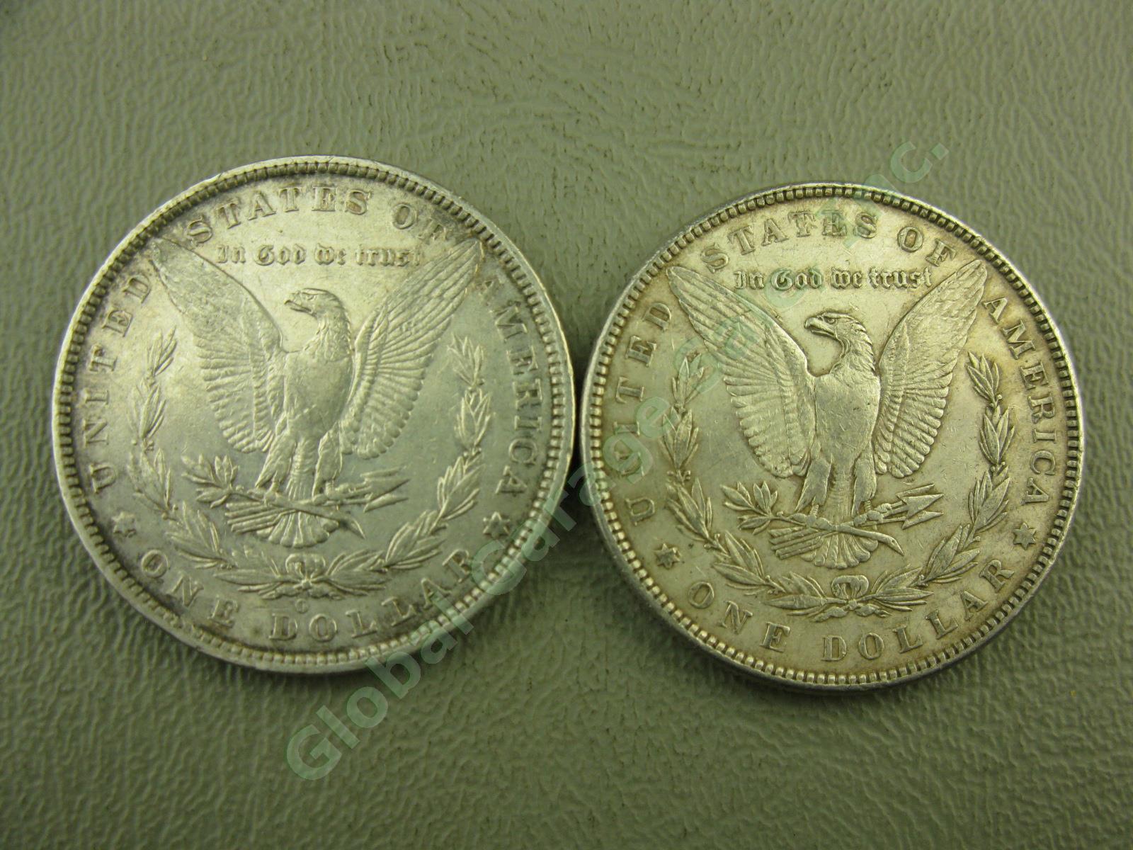 10 Morgan Liberty 1879-1891 Silver Dollar Coins Lot 1880-O 1881-O 1882 1886 1889 4