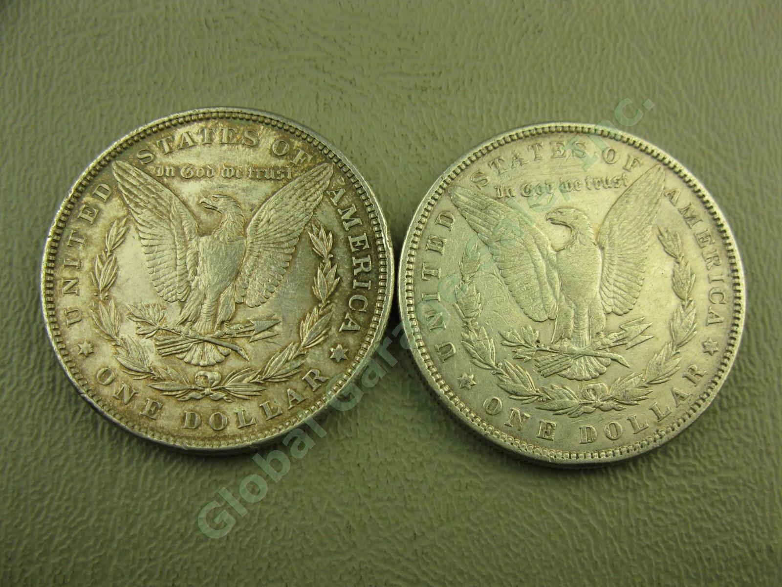 10 Morgan Liberty 1879-1891 Silver Dollar Coins Lot 1880-O 1881-O 1882 1886 1889 6