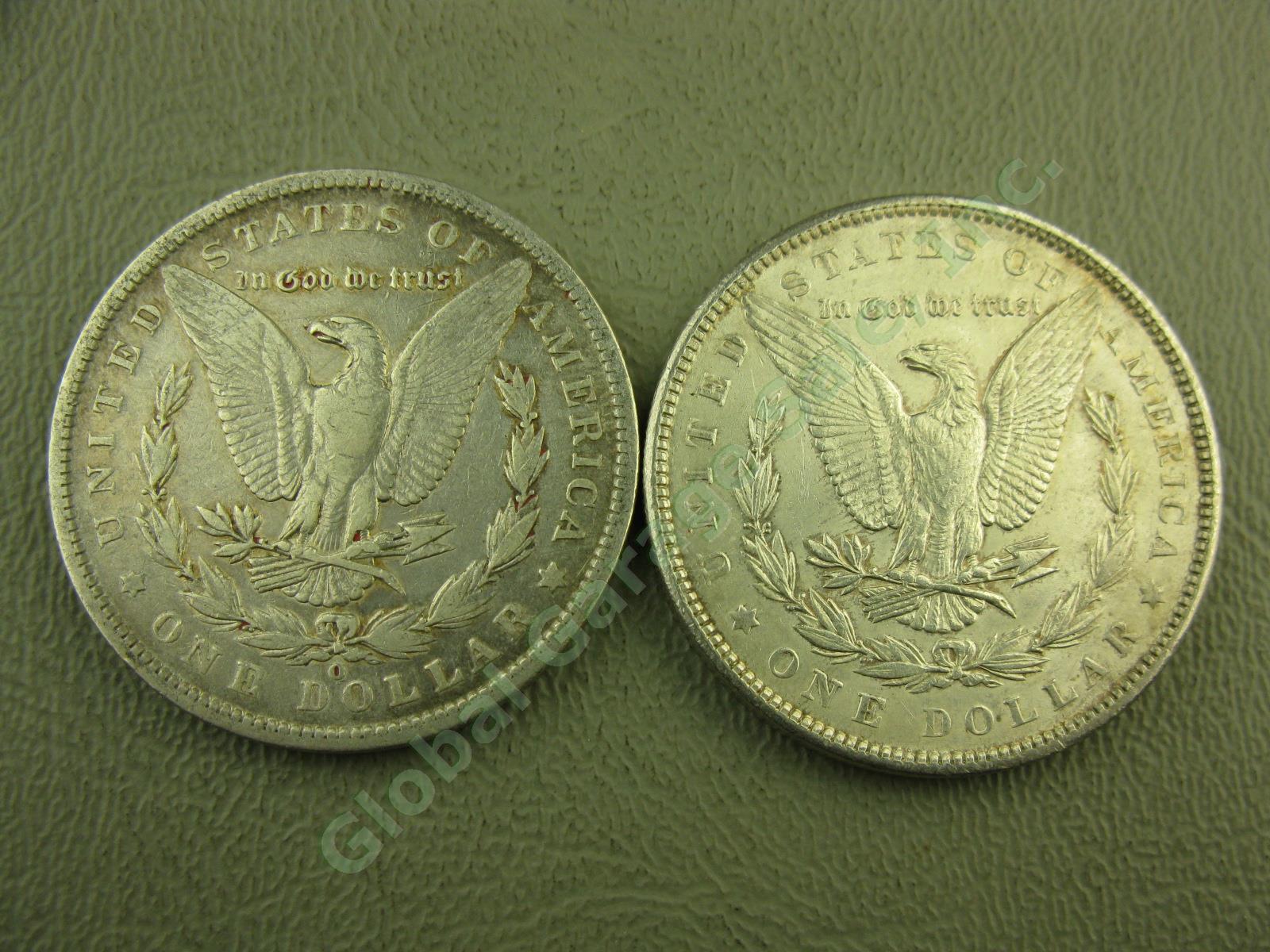 10 Morgan Liberty 1879-1891 Silver Dollar Coins Lot 1880-O 1881-O 1882 1886 1889 8