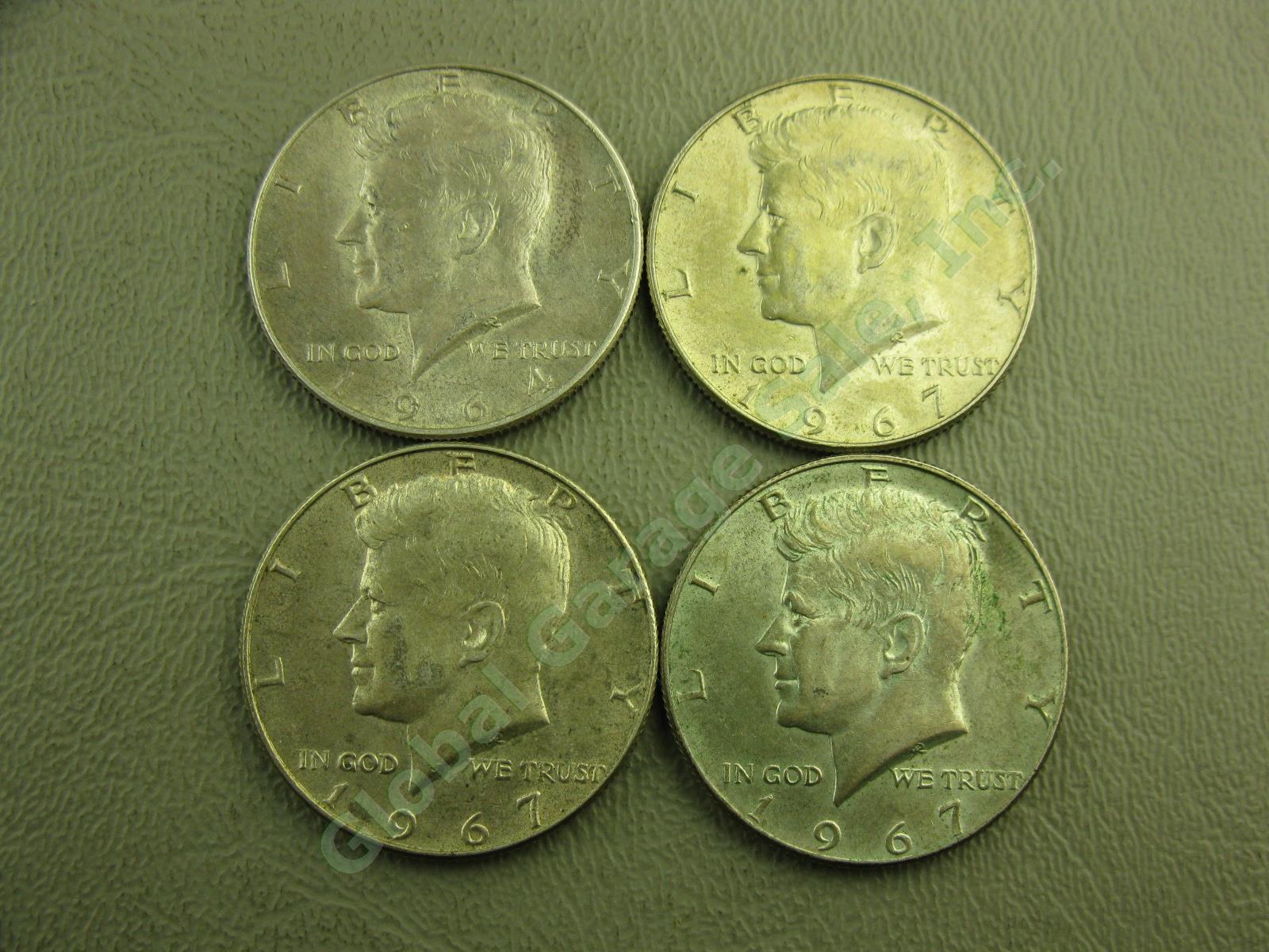 30 US Canadian Silver Coins Lot 1926-1969 Mercury Dime Quarter Half Dollar 10+oz 13