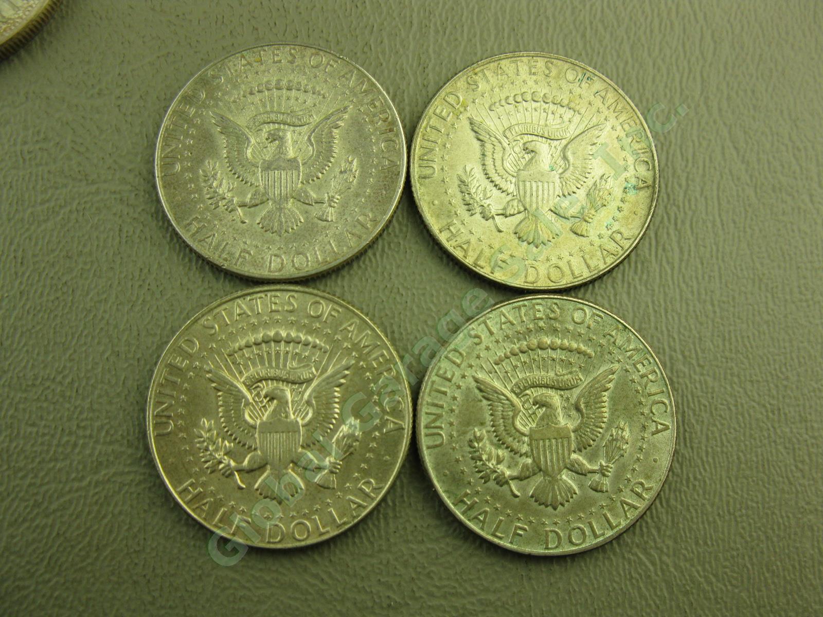 30 US Canadian Silver Coins Lot 1926-1969 Mercury Dime Quarter Half Dollar 10+oz 14
