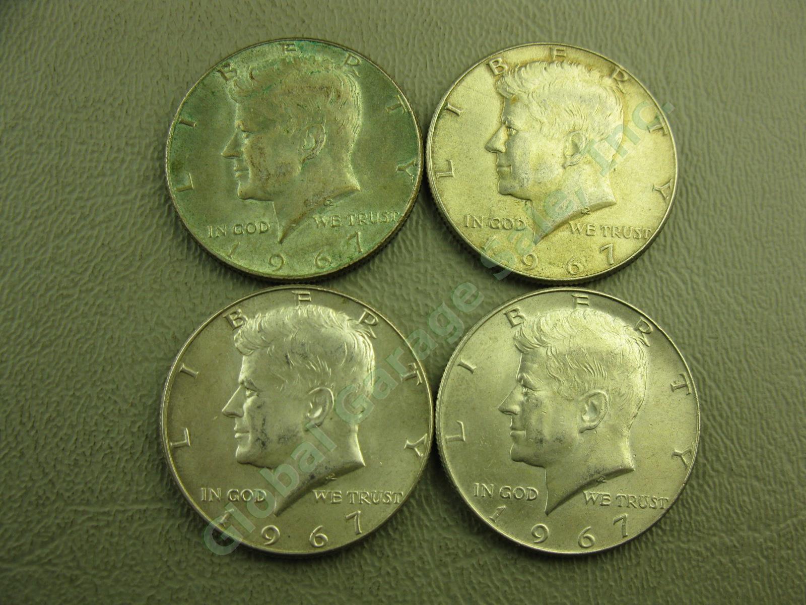 30 US Canadian Silver Coins Lot 1926-1969 Mercury Dime Quarter Half Dollar 10+oz 15