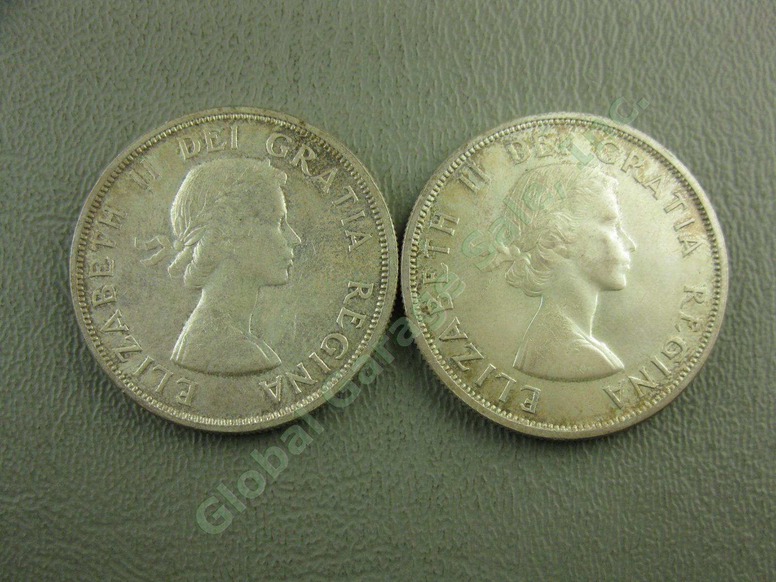 30 US Canadian Silver Coins Lot 1926-1969 Mercury Dime Quarter Half Dollar 10+oz 21