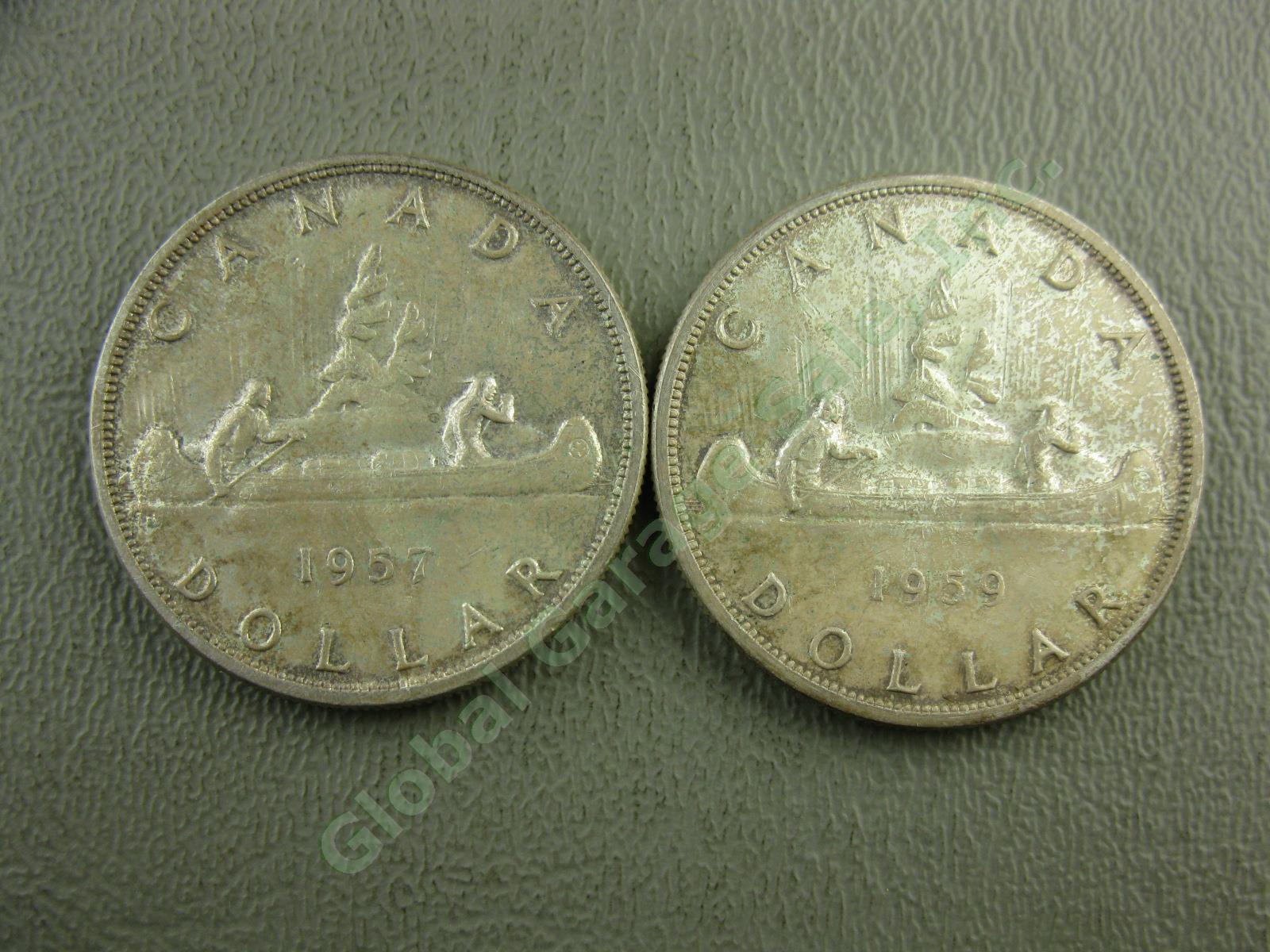 30 US Canadian Silver Coins Lot 1926-1969 Mercury Dime Quarter Half Dollar 10+oz 22