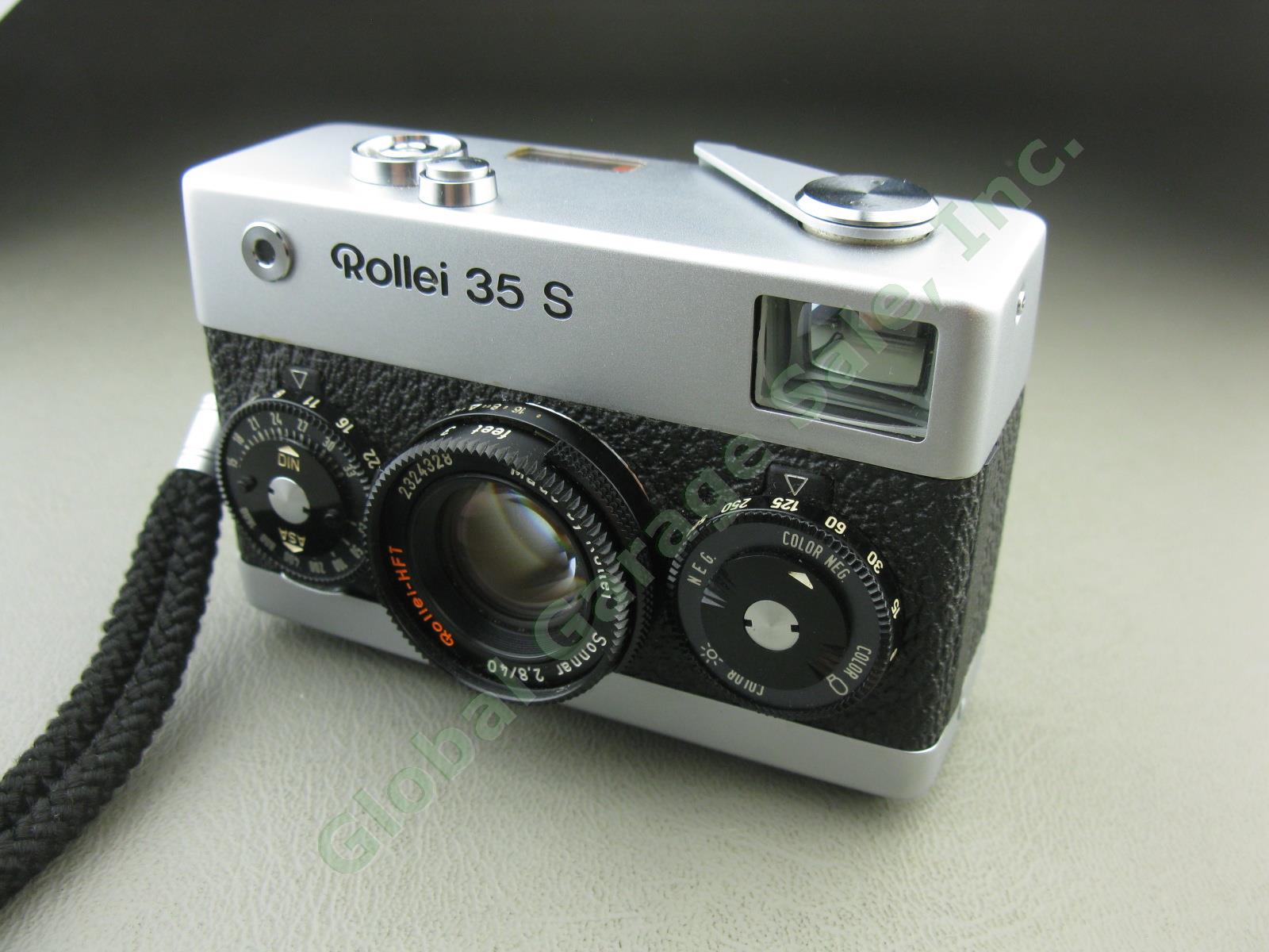 Vtg Rollei 35 S 35mm Film Camera + 40mm HFT Sonnar f/2.8 Lens UV Filter Case Lot 2