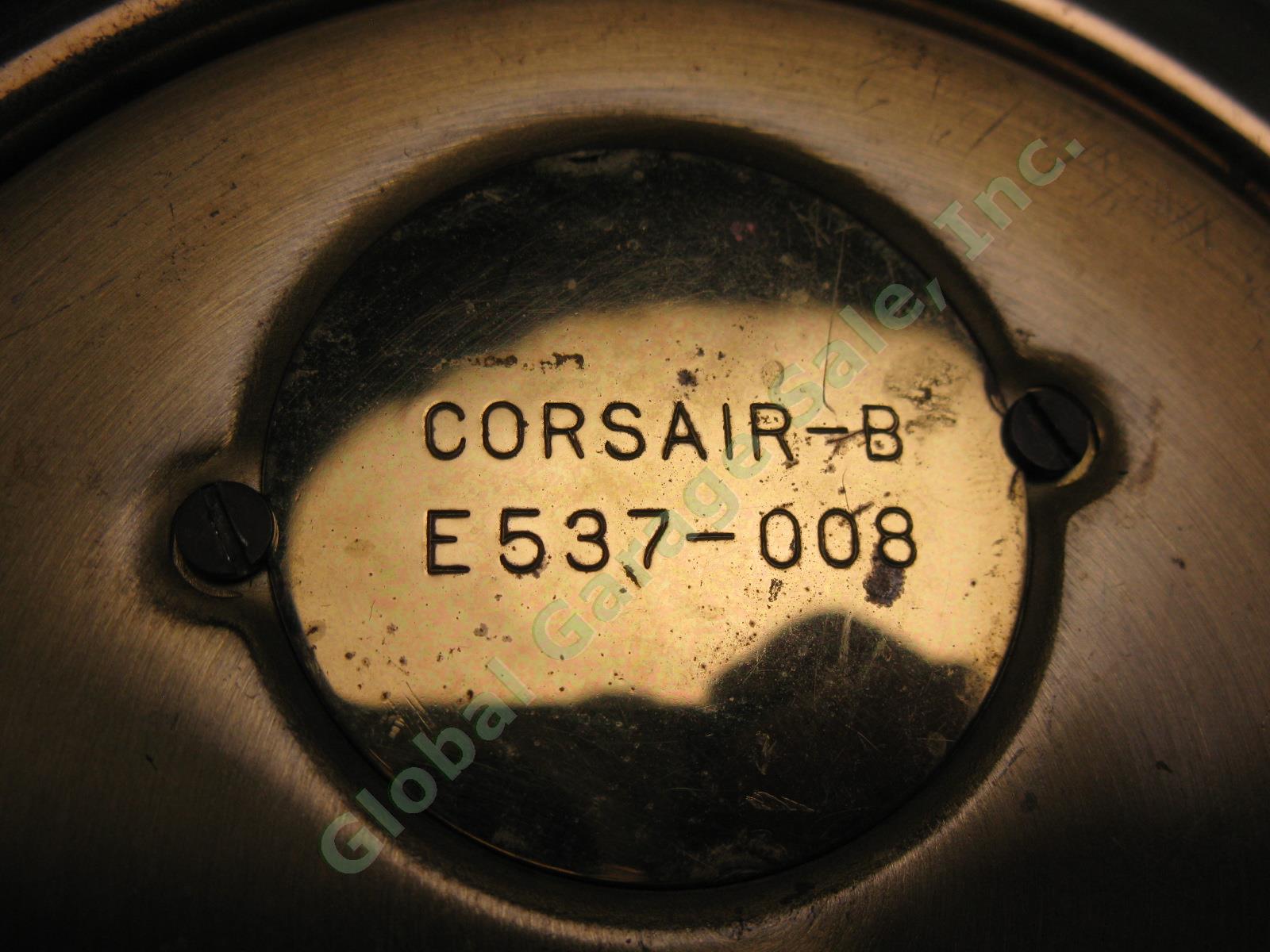 Vtg Seth Thomas Corsair E537-008 5-3/8" Brass Maritime Ship Weather Barometer NR 6