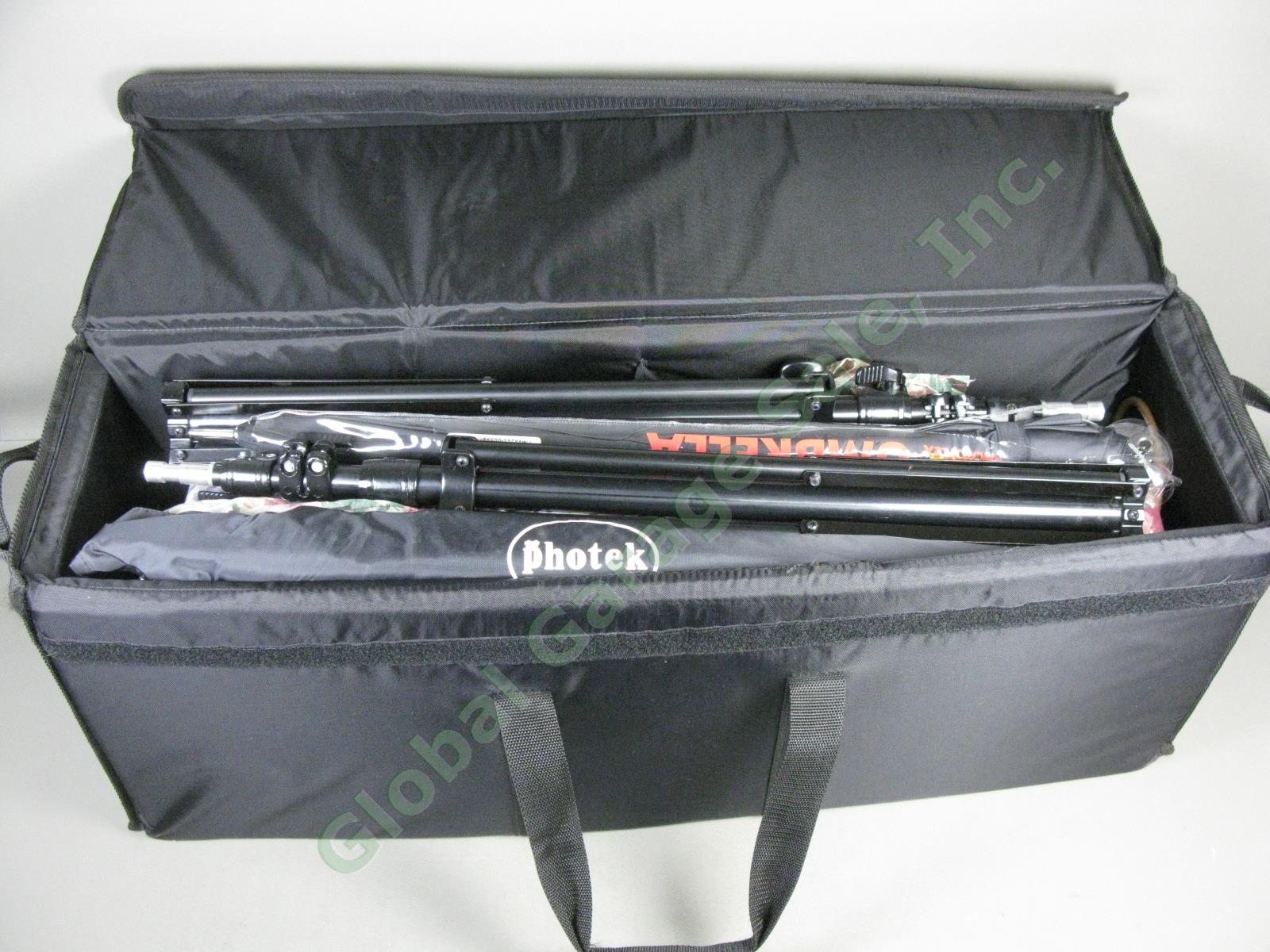 Speedotron DM802B Pro Camera Photo Studio Flash Kit 3 Heads Umbrellas Snoot EXC! 3