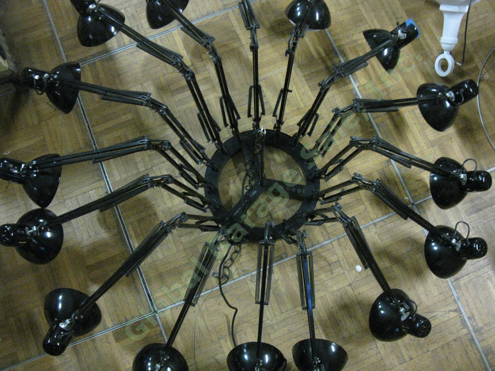 Moooi Ron Gilad 2003 Dear Ingo 16 Lamp Black Spider Chandelier Light Modern Art 2