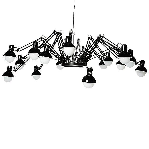 Moooi Ron Gilad 2003 Dear Ingo 16 Lamp Black Spider Chandelier Light Modern Art 8