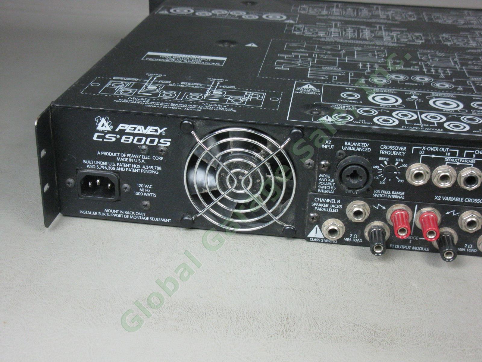 Peavey CS 800S CS800S 1200 Watt Stereo Power Amp Pro Audio Amplifier No Reserve! 4