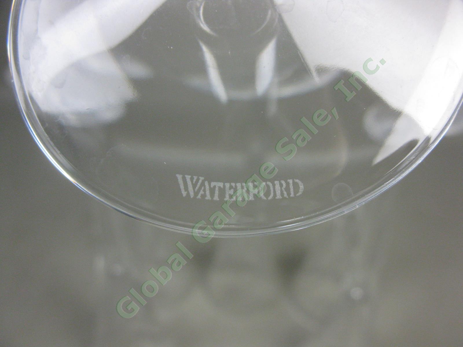 6 Waterford Cut Lead Crystal Siren Champagne Toasting Flute Glasses Set Lot 11" 3
