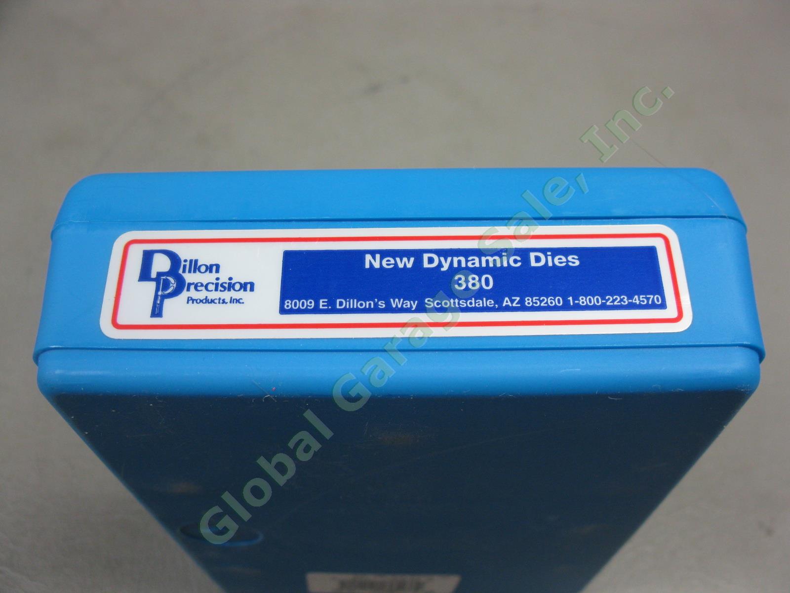 Dillon Precision 3 New Dynamic Dies Set Carbide 380 ACP #14401 + Case Box Kit NR 3