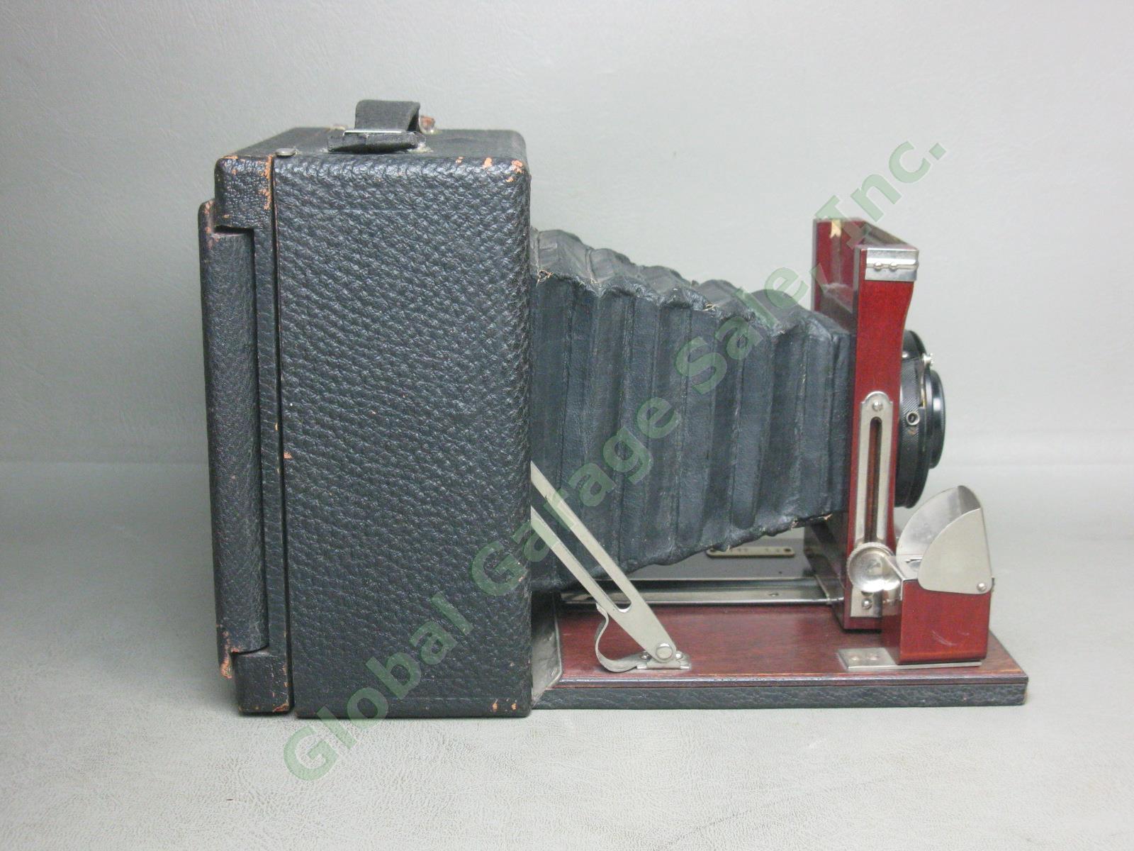 Antique Gundlach 4x5 Folding Camera Wollensack Betax No 2 f/6.3 Series IV Lens 3
