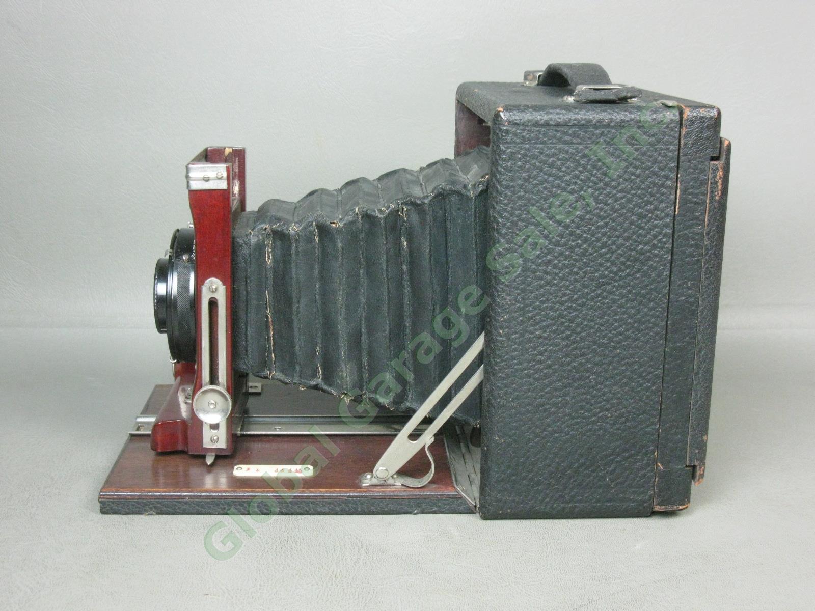Antique Gundlach 4x5 Folding Camera Wollensack Betax No 2 f/6.3 Series IV Lens 5