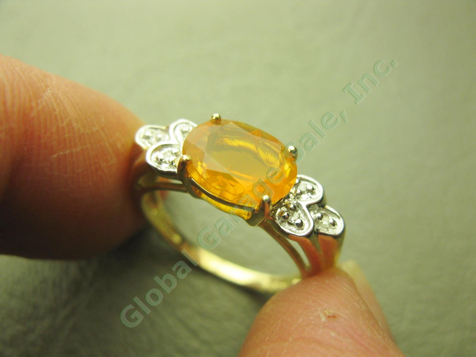 19x 14k 10k Gold Gemstone Rings Lot Earrings 57.7 Grams Not Scrap $1200+ Value!! 3