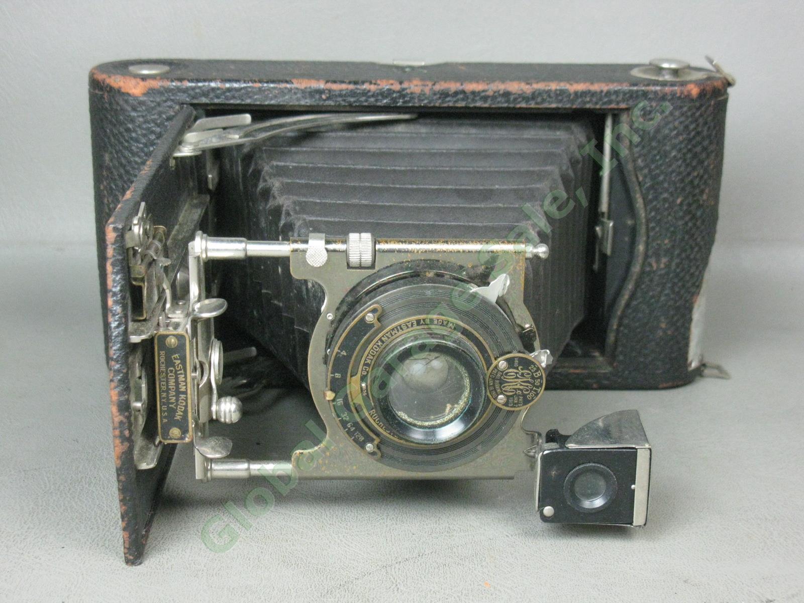 5 Vtg Antique Kodak Cameras Lot A 120 122 Six-20 No 2 Folding Brownie Six-16 Box 5