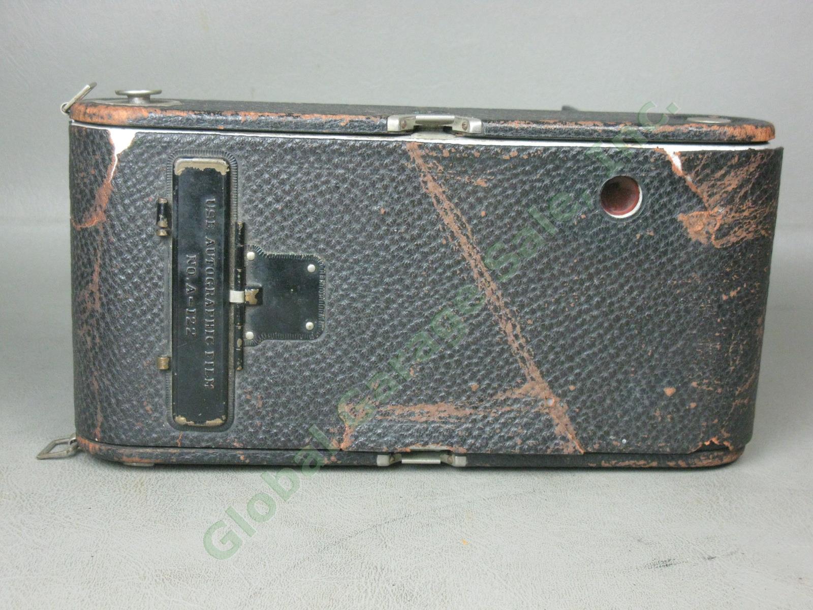5 Vtg Antique Kodak Cameras Lot A 120 122 Six-20 No 2 Folding Brownie Six-16 Box 7