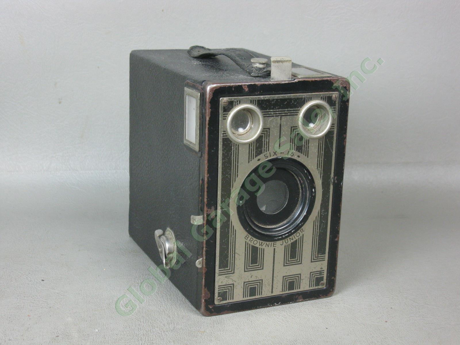 5 Vtg Antique Kodak Cameras Lot A 120 122 Six-20 No 2 Folding Brownie Six-16 Box 23