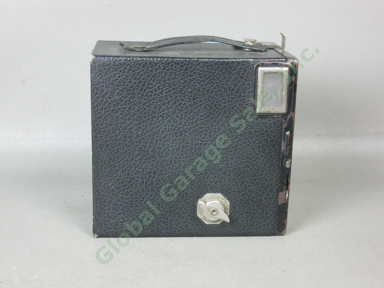 5 Vtg Antique Kodak Cameras Lot A 120 122 Six-20 No 2 Folding Brownie Six-16 Box 24
