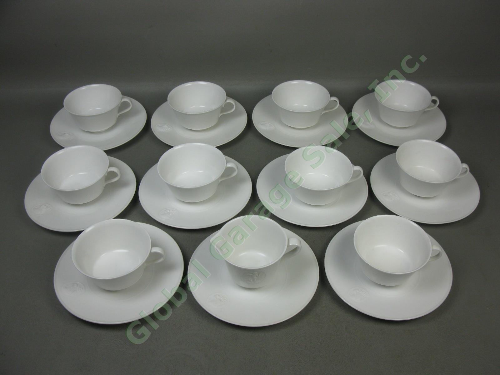Vtg 22p KPM Royal Berlin Arcadia Porcelain Set Tea Cup Saucer Creamer 1930