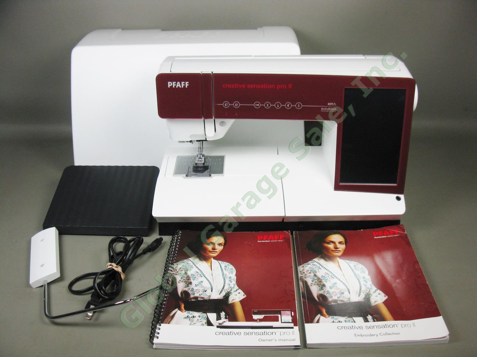 Pfaff Creative Sensation Pro II 2 Sewing Machine + Embroidery Unit Just Serviced 1