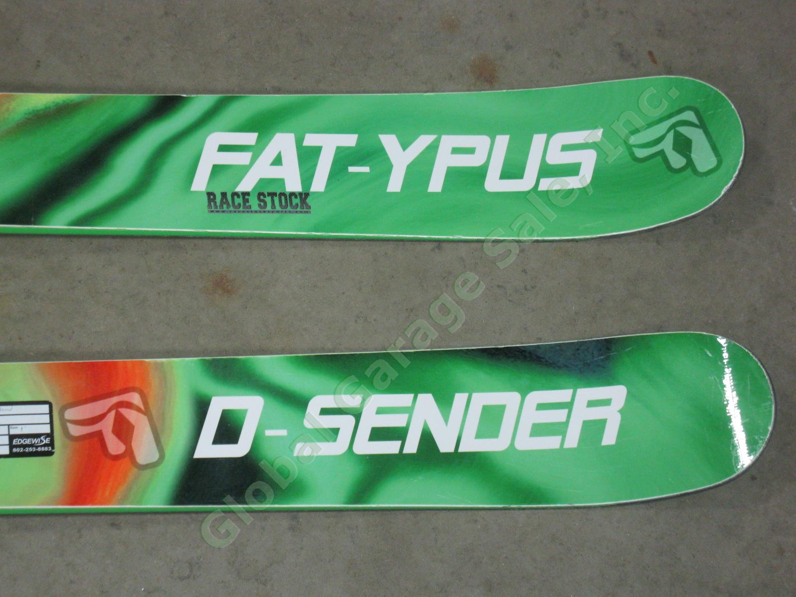 2014 Fat-ypus D-Sender 184cm All-Mountain Skis With Marker Jester Bindings NR! 3