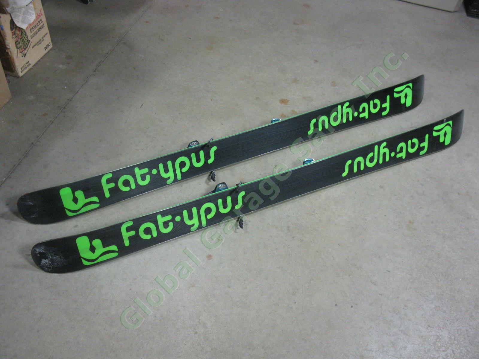 2014 Fat-ypus D-Sender 184cm All-Mountain Skis With Marker Jester Bindings NR! 8