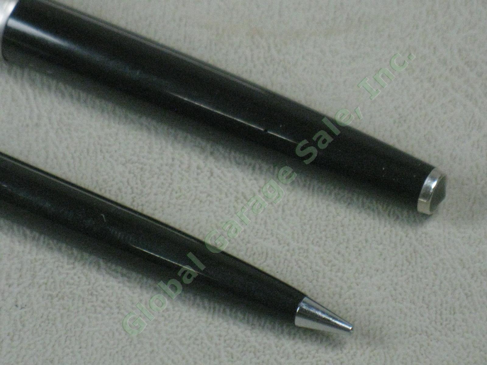Vintage Parker 61 Classic Black Fountain Pen Mechanical Pencil Set Box Tags NR 4
