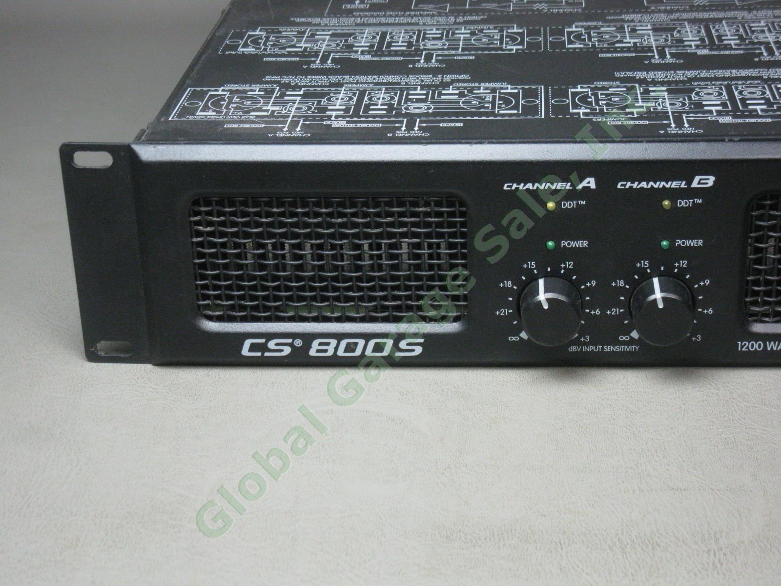 Peavey CS 800S CS800S 1200 Watt Stereo Power Amp Pro Audio Amplifier No Reserve! 1