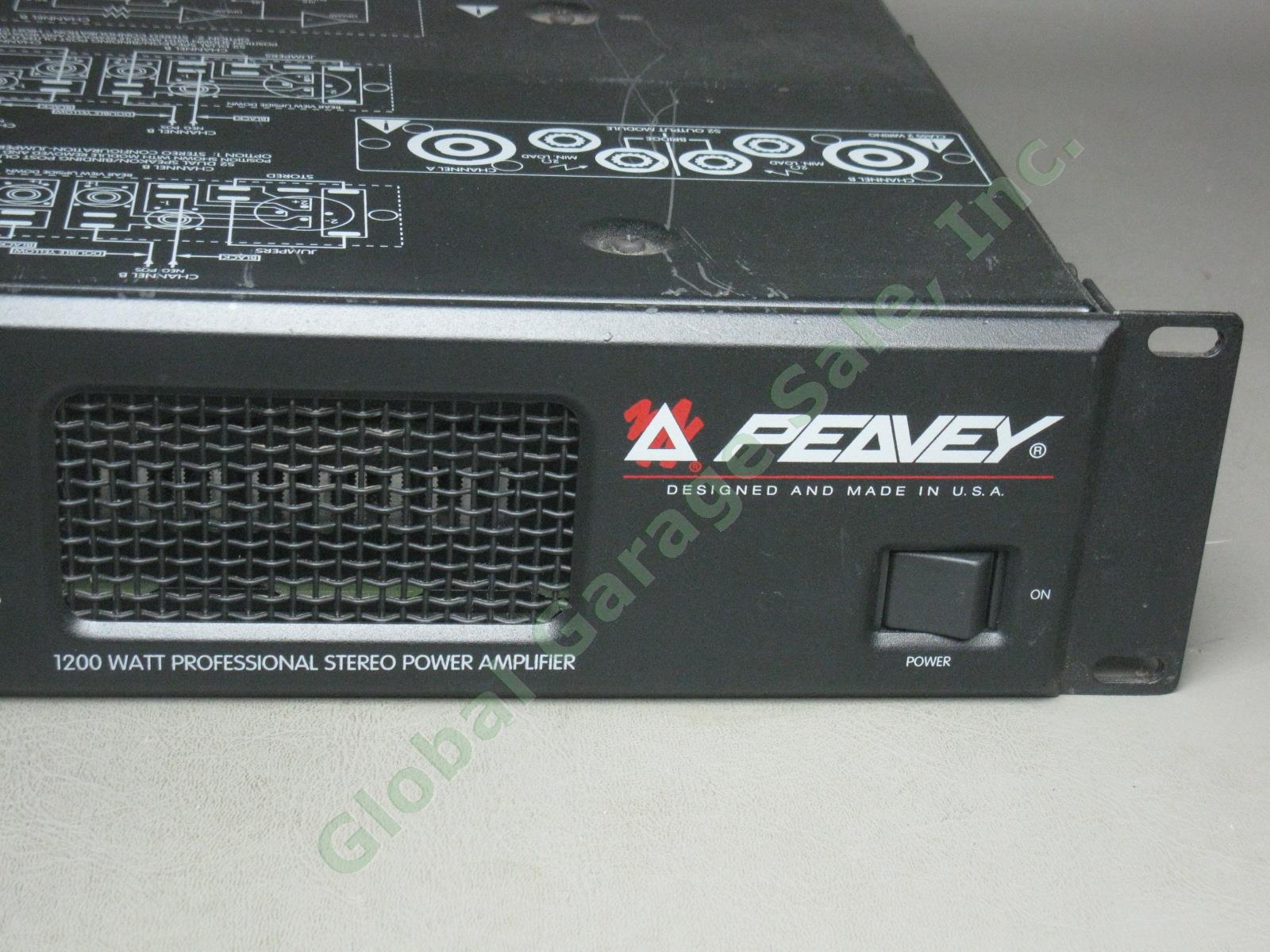 Peavey CS 800S CS800S 1200 Watt Stereo Power Amp Pro Audio Amplifier No Reserve! 2