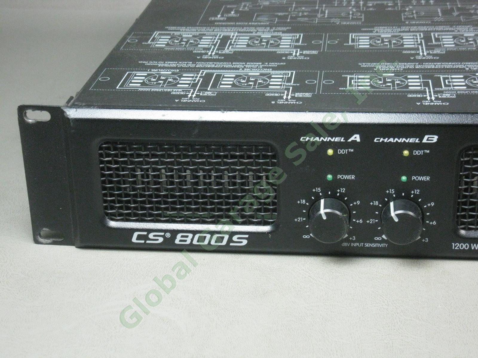 Peavey CS 800S CS800S 1200 Watt Stereo Power Amp Pro Audio Amplifier No Reserve! 1