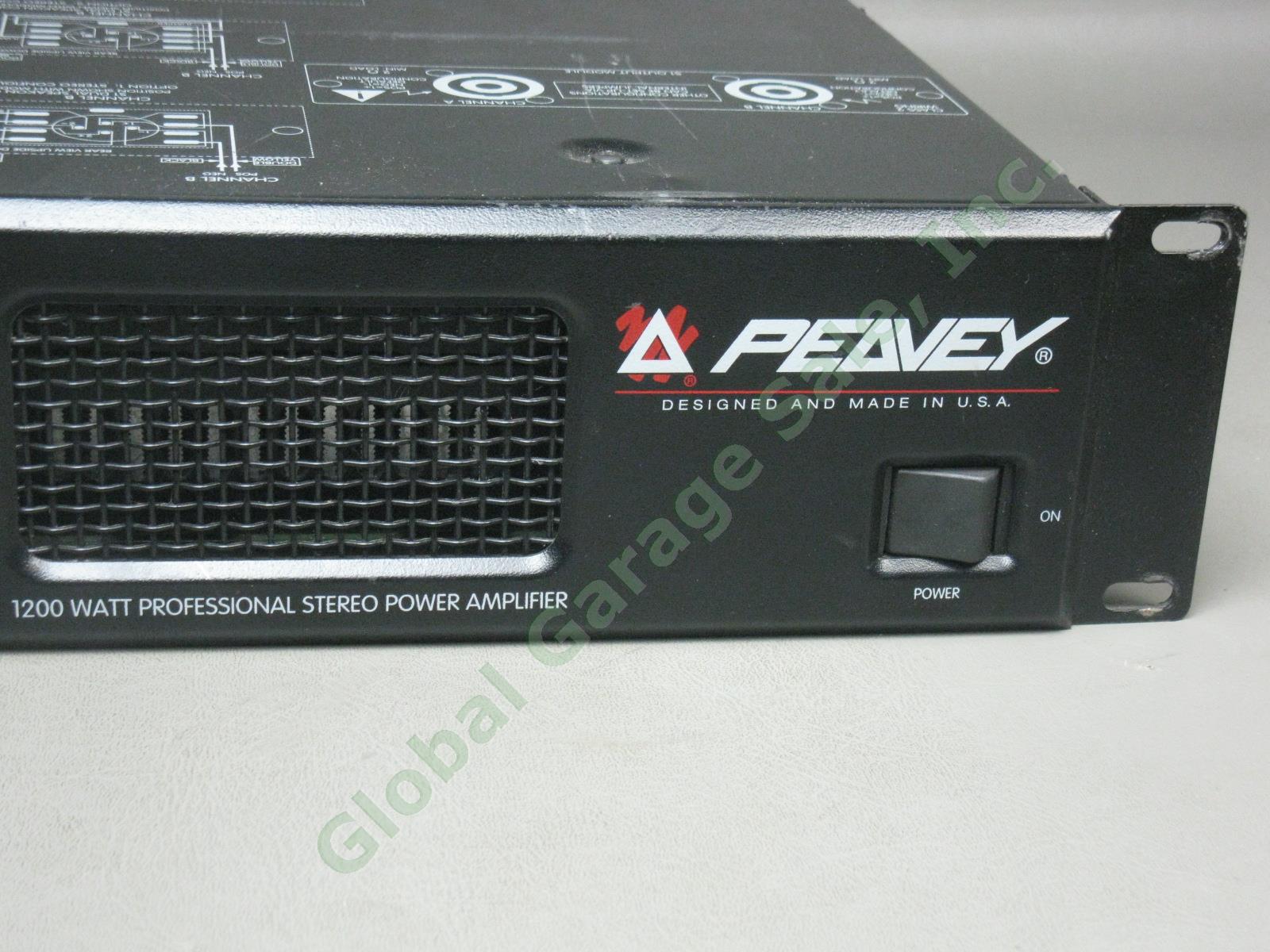 Peavey CS 800S CS800S 1200 Watt Stereo Power Amp Pro Audio Amplifier No Reserve! 2