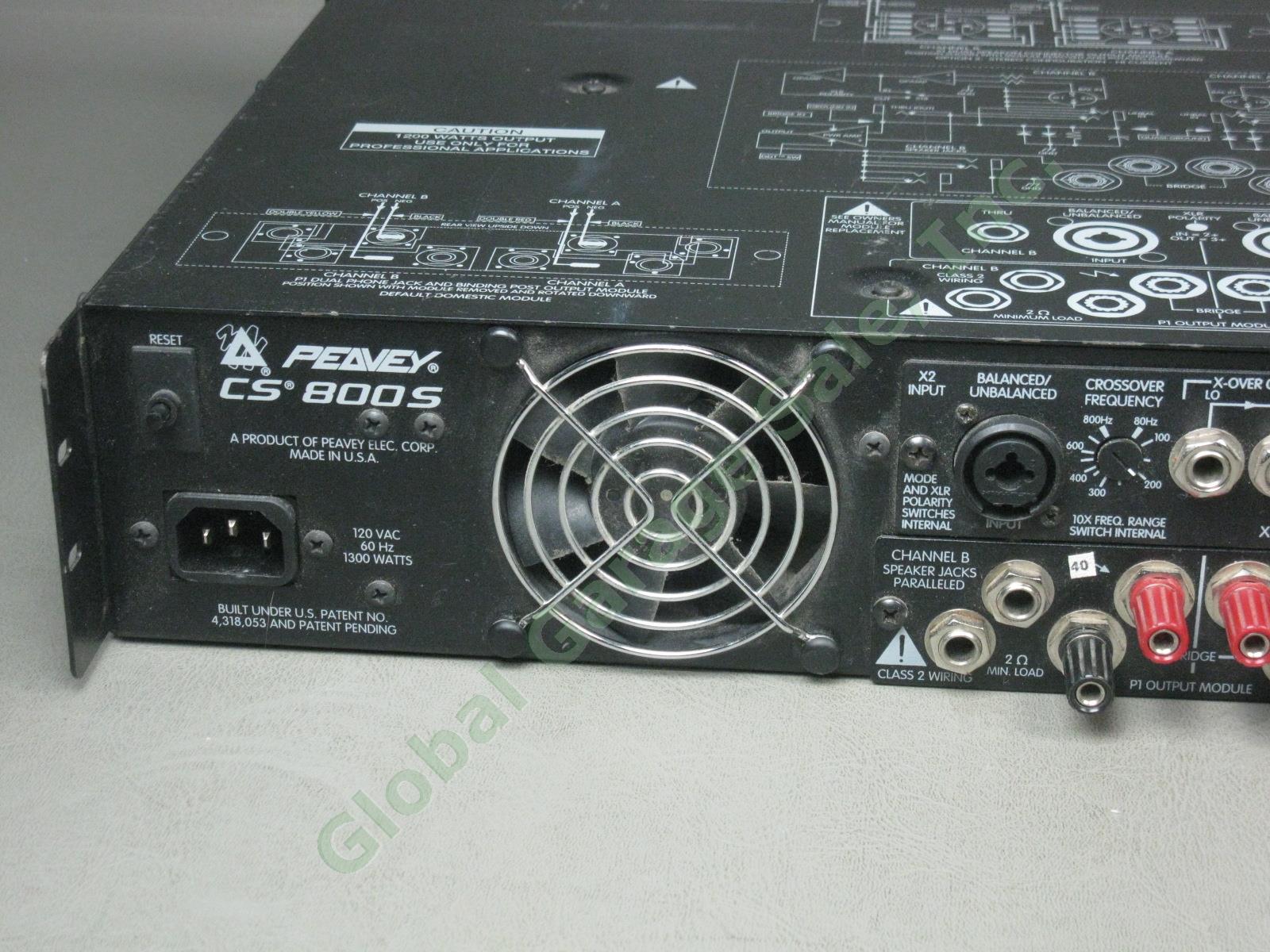 Peavey CS 800S CS800S 1200 Watt Stereo Power Amp Pro Audio Amplifier No Reserve! 5