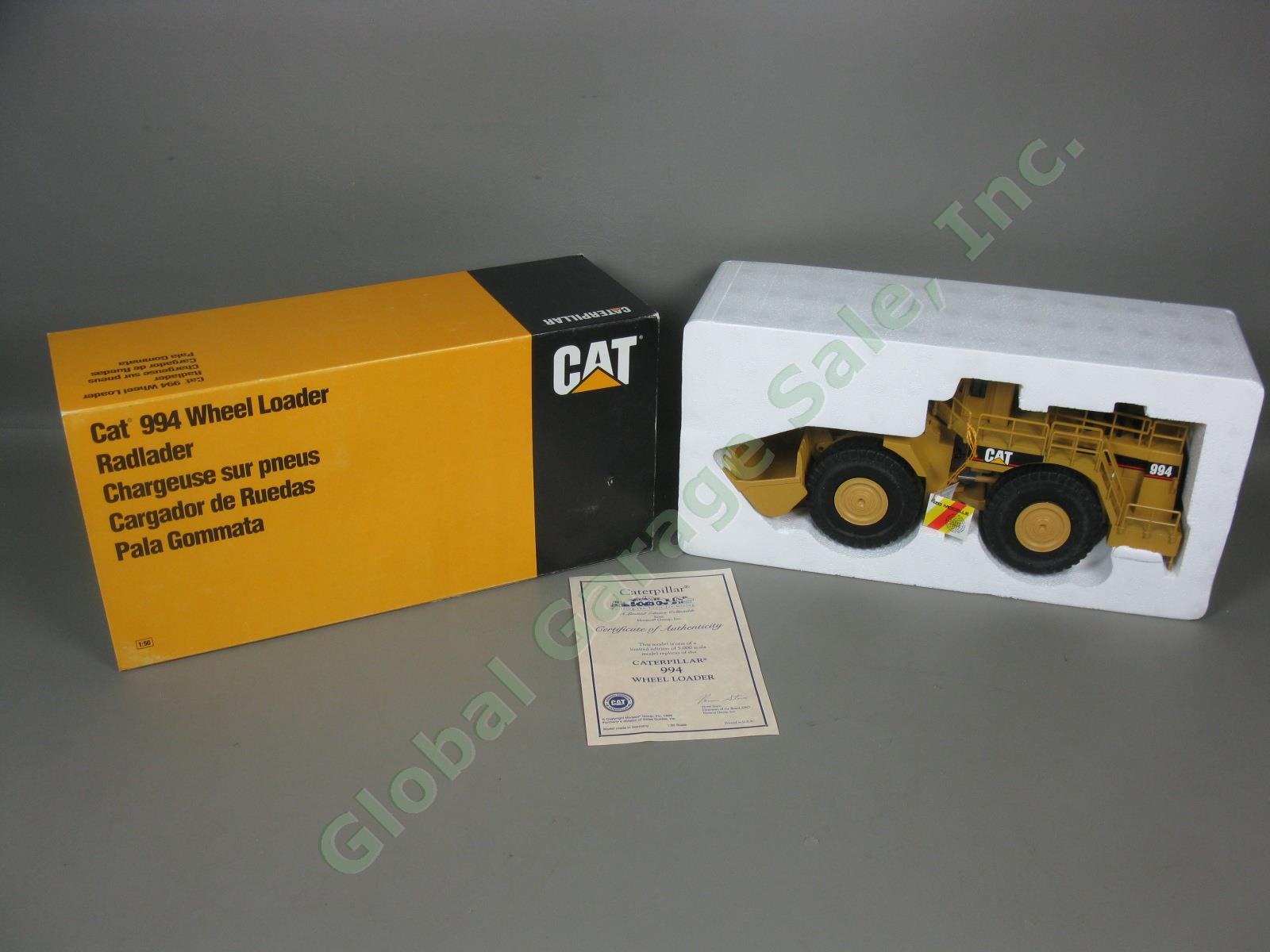 NIB NZG Caterpillar CAT 994 Diecast Model 366 Wheel Loader 1:50 Germany Lot NR