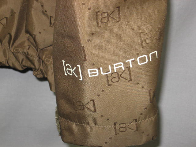 NEW Burton AK 2l Stagger Brown Snowboard Jacket Large L 1