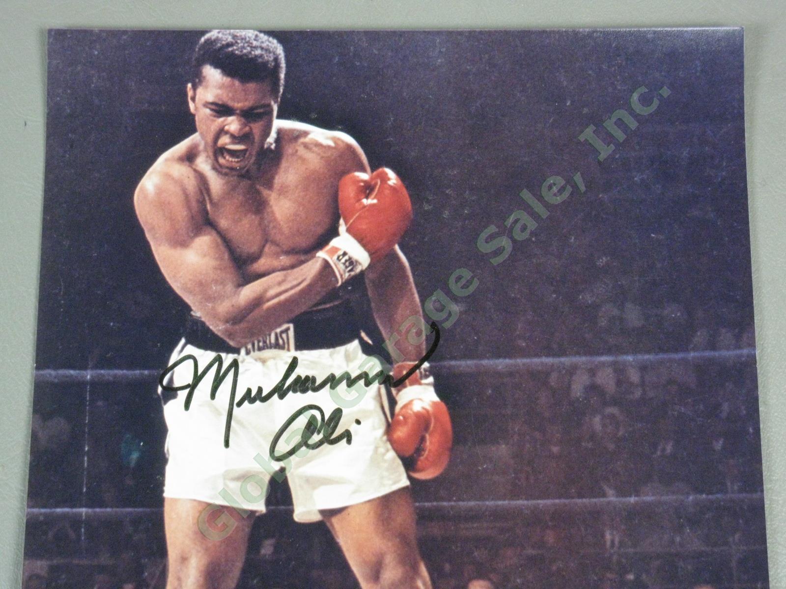Signed Muhammad Ali Photo Sonny Liston Boxing Knockout Punch Fight May 25 1965 1