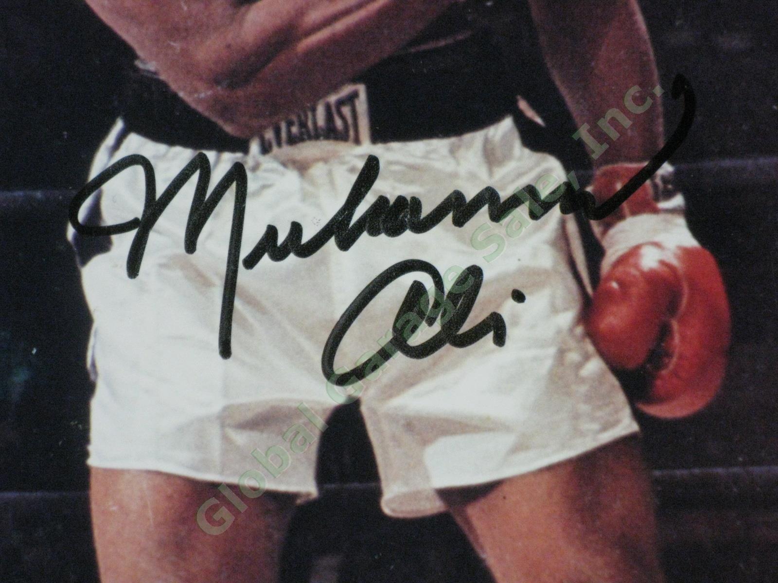 Signed Muhammad Ali Photo Sonny Liston Boxing Knockout Punch Fight May 25 1965 3