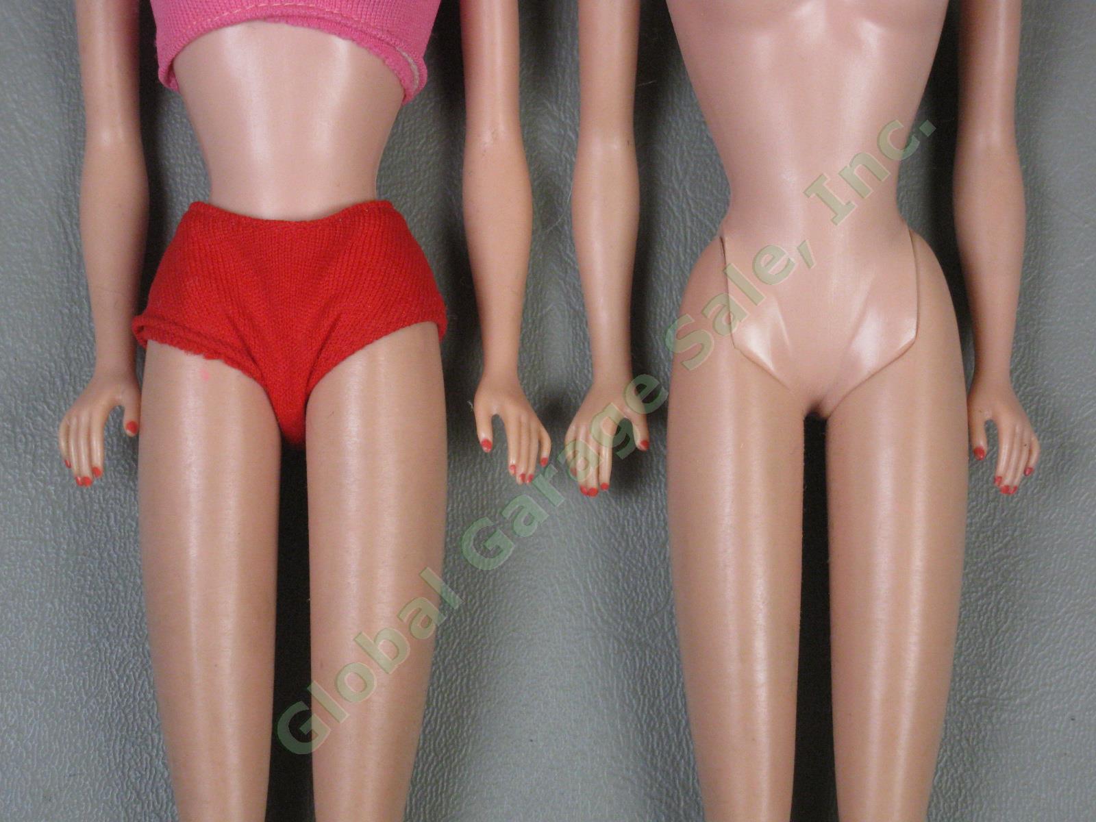 Vtg 1960s Barbie Doll Lot #850 #6/7 1964 Ponytail 1962/1963 Bubblecut w/Case NR! 3