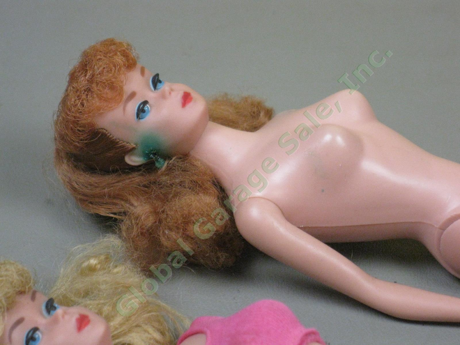 Vtg 1960s Barbie Doll Lot #850 #6/7 1964 Ponytail 1962/1963 Bubblecut w/Case NR! 6