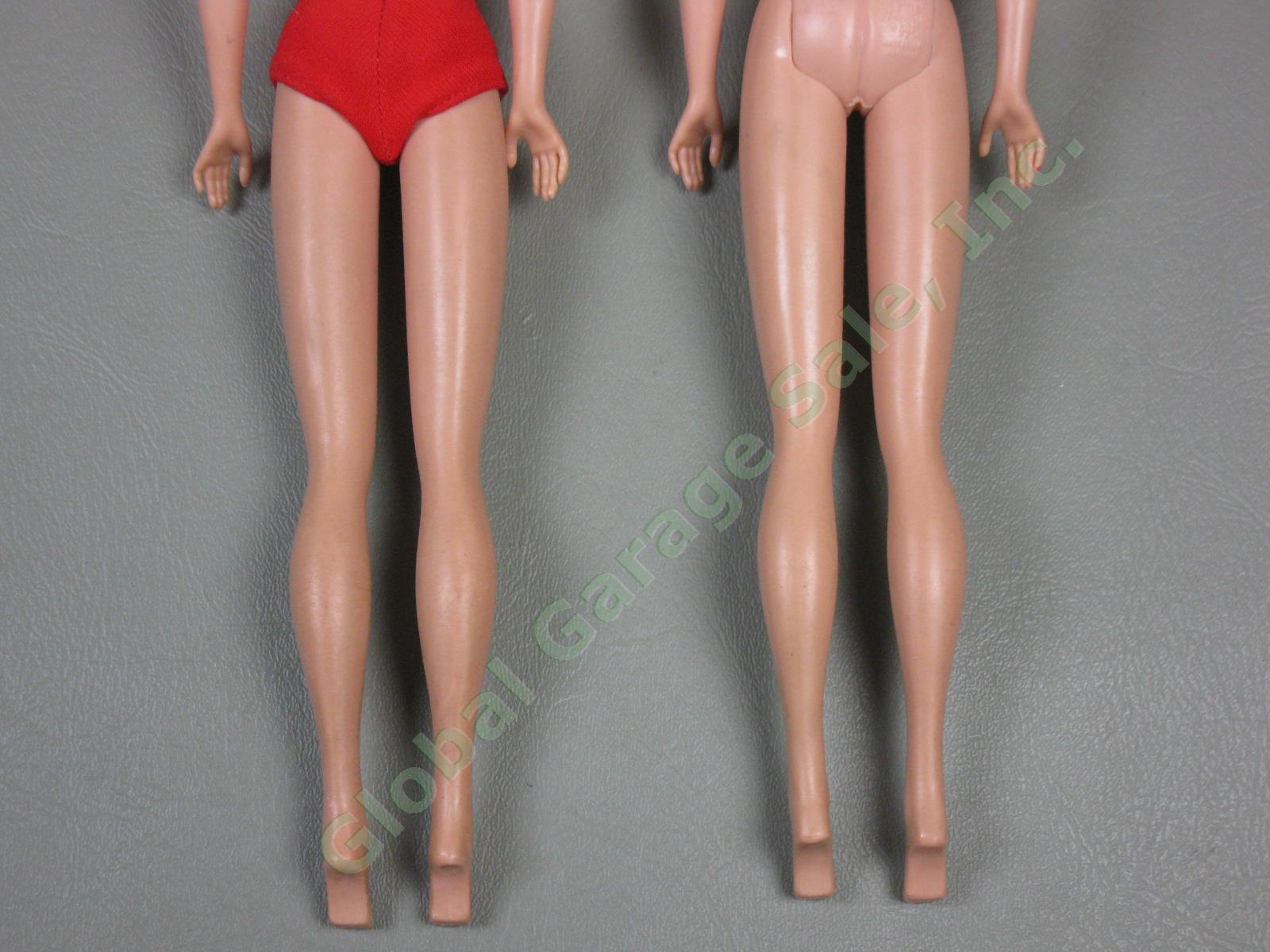 Vtg 1960s Barbie Doll Lot #850 #6/7 1964 Ponytail 1962/1963 Bubblecut w/Case NR! 10