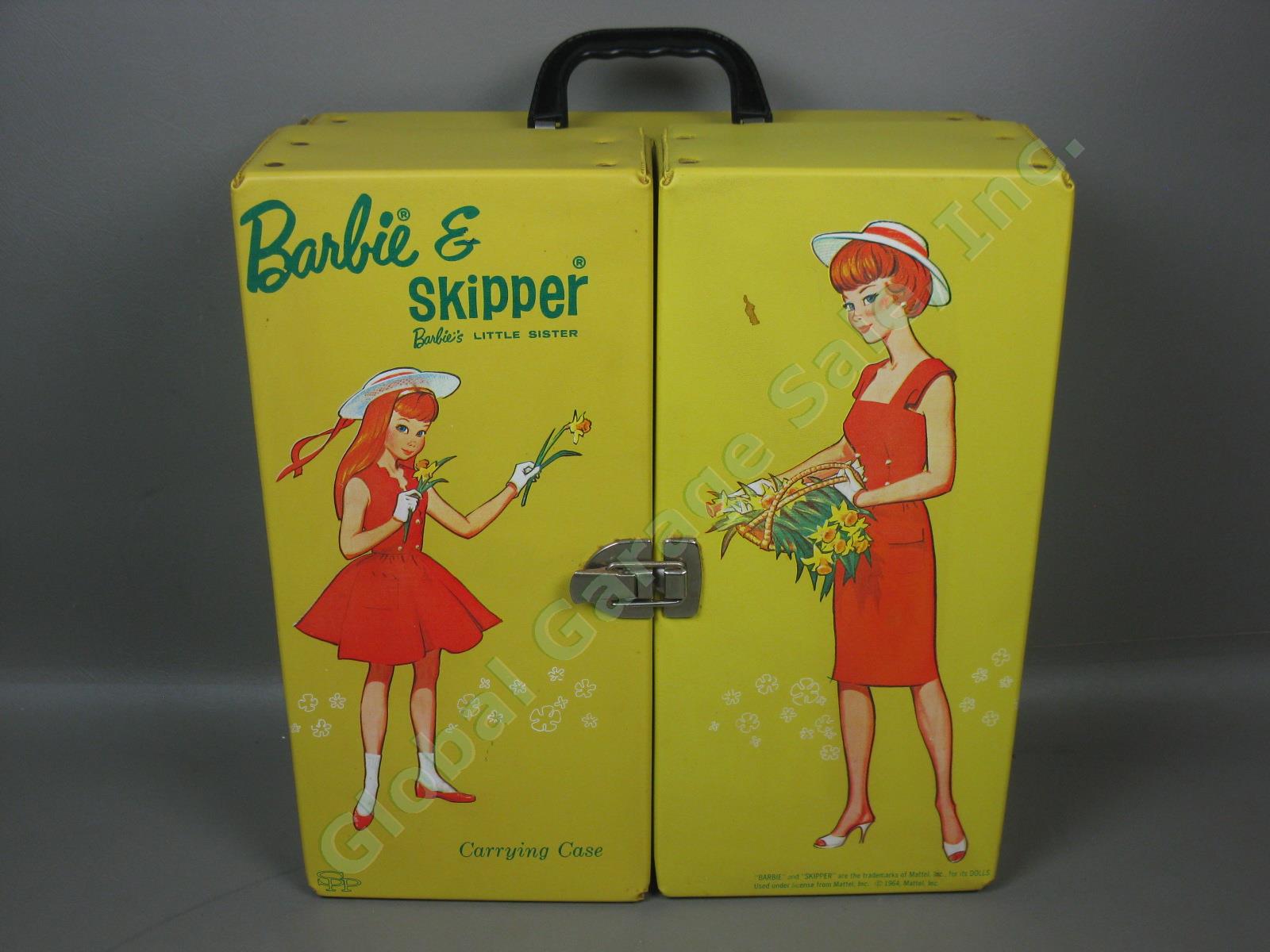 Vtg 1960s Barbie Doll Lot #850 #6/7 1964 Ponytail 1962/1963 Bubblecut w/Case NR! 23