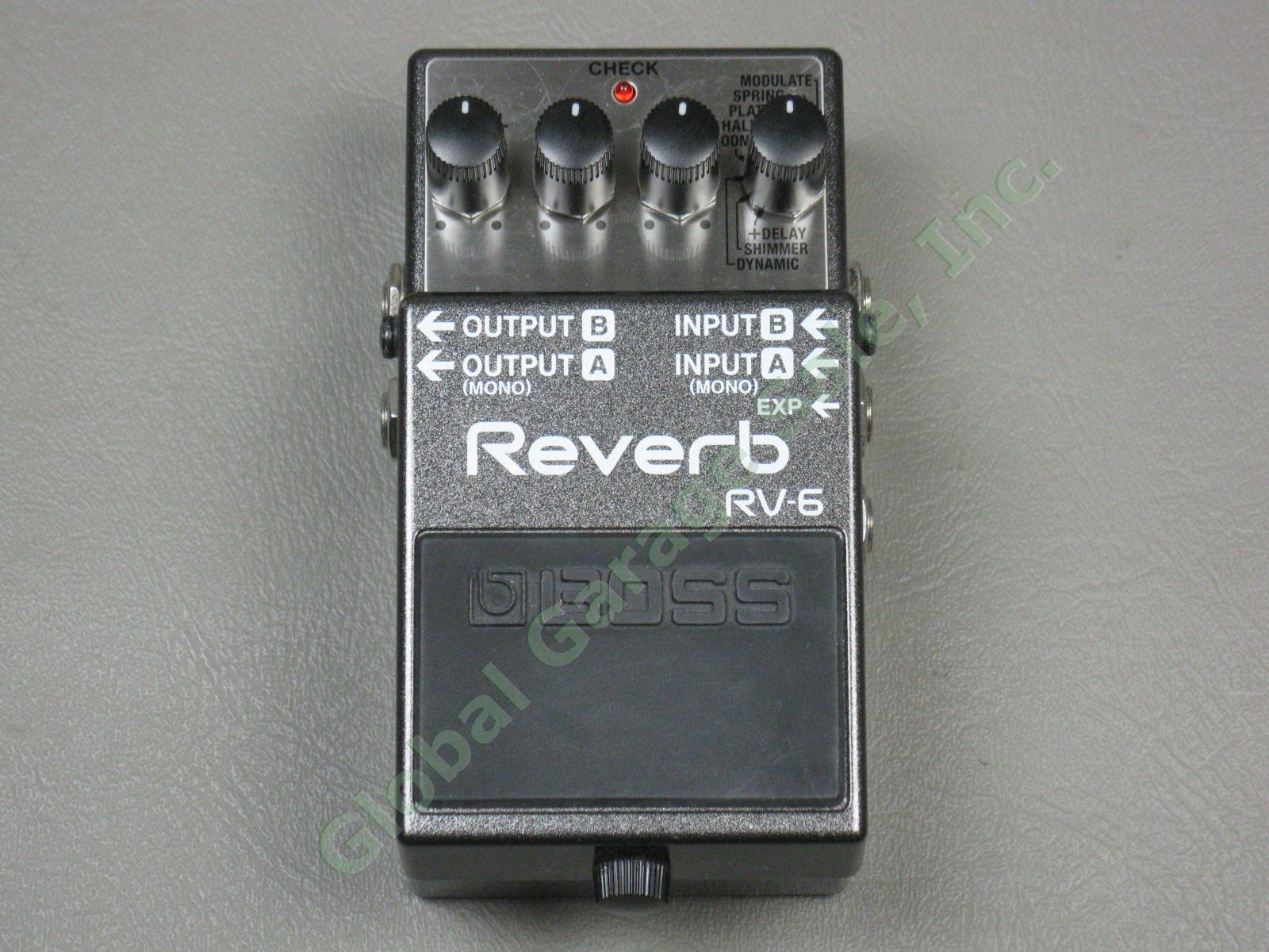 Boss RV-6 Digital Reverb Guitar Effects Pedal Stomp Box One Owner EXC Condition!