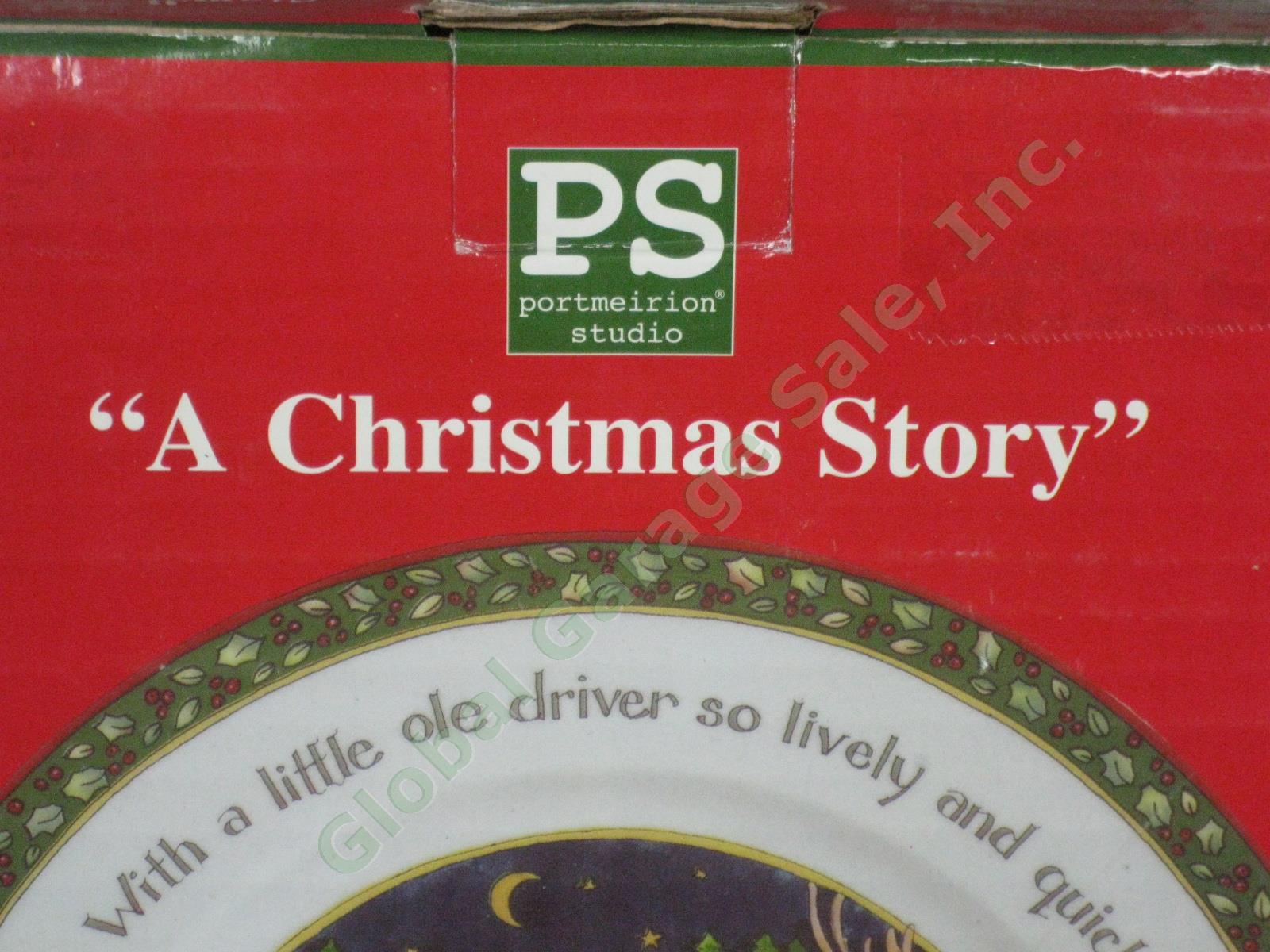 4 NEW Portmeirion Studio A Christmas Story Dinner Plates Winget Santa Series 2 1