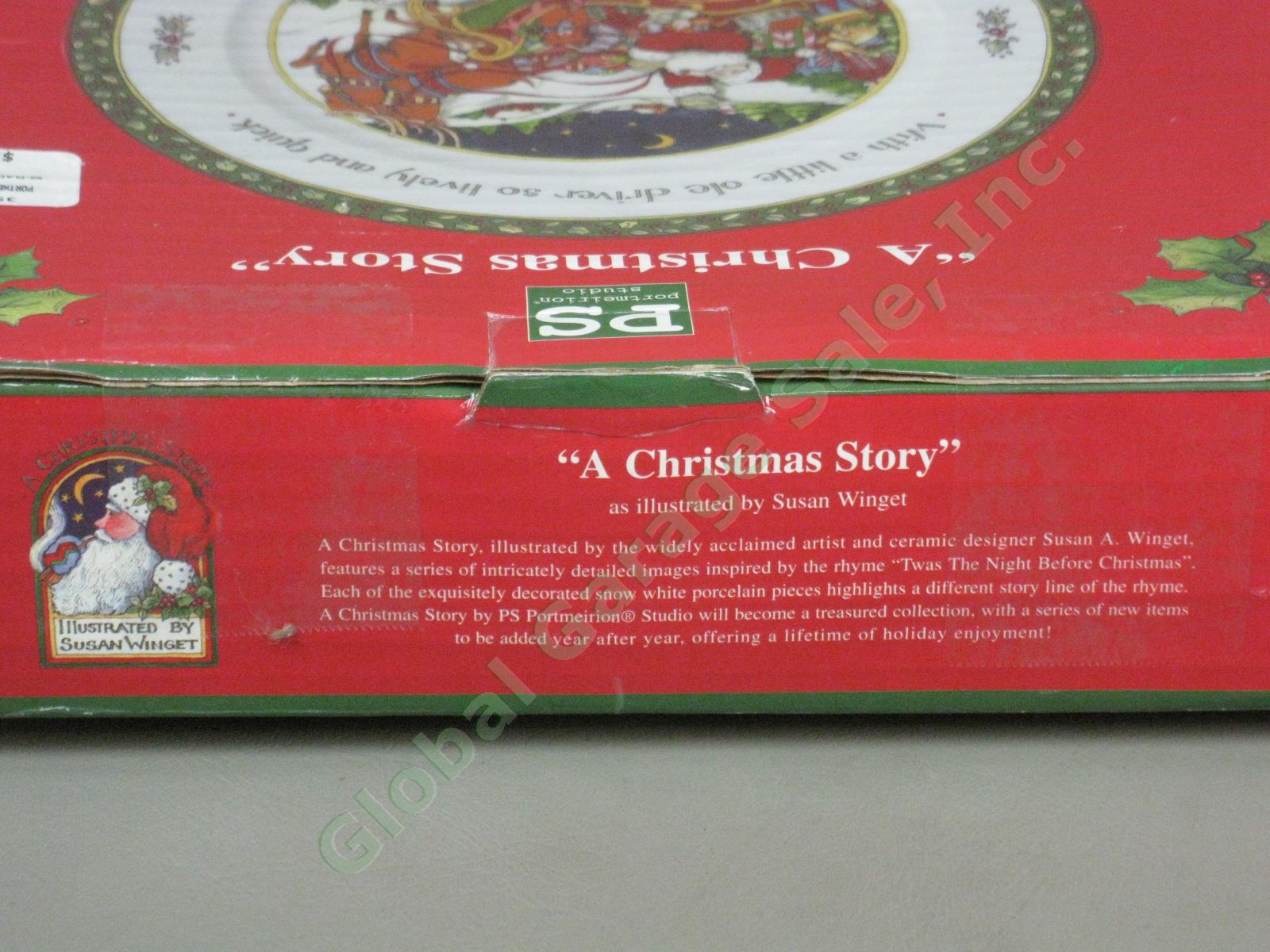 4 NEW Portmeirion Studio A Christmas Story Dinner Plates Winget Santa Series 2 4