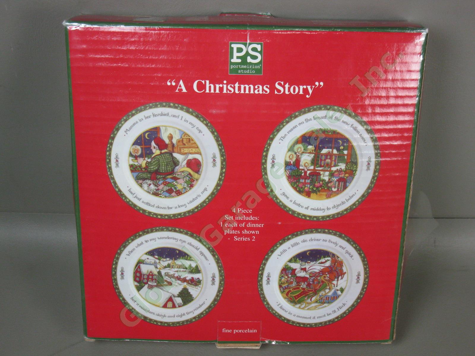4 NEW Portmeirion Studio A Christmas Story Dinner Plates Winget Santa Series 2 5