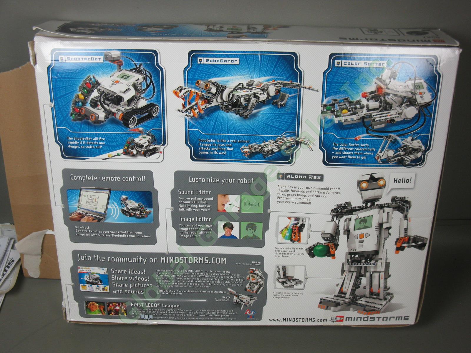 Lego Mindstorms NXT 2.0 8547 Robot Building Set Windows/Mac w/Original Box NR! 16